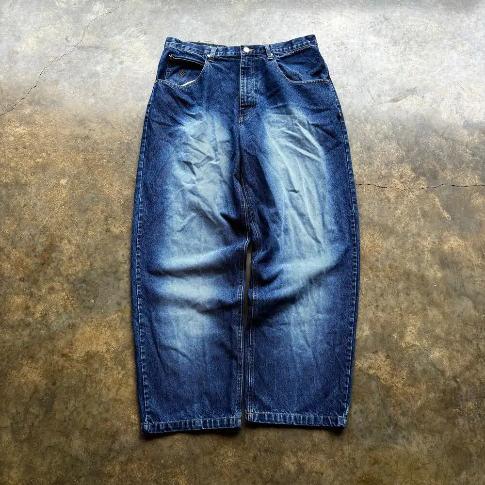 Super baggy‎ Vintage Y2K Webs Blue Jeans